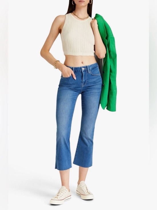 Frame Denim Denim - FRAME Le Crop Mini Boot Jeans – Light Wash Blue Denim Size 32